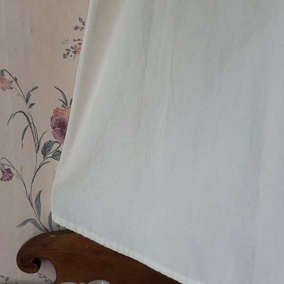 NEW * Madewell Women's Coquette Babydoll Deep-V Tie Front White Midi Dress 6 - Picture 6 of 11